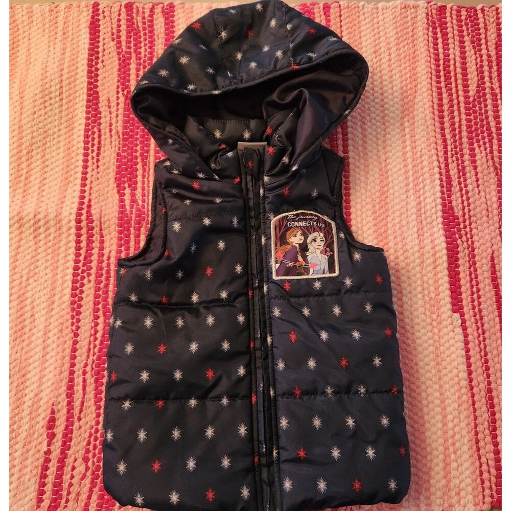 Disney Frozen Girls Puffer Vest Size 2T